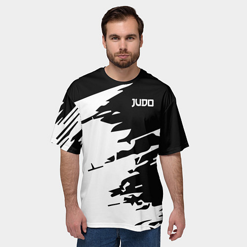 Мужская футболка оверсайз Judo / 3D-принт – фото 3