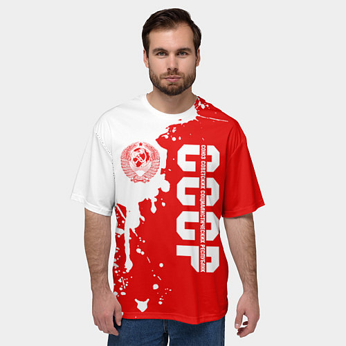 Мужская футболка оверсайз СССР / 3D-принт – фото 3