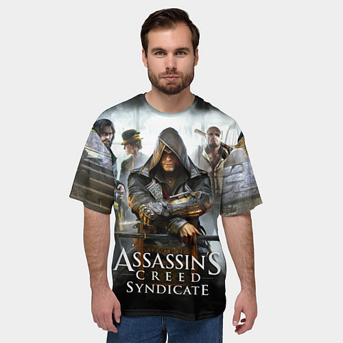 Мужская футболка оверсайз Assassin’s Creed / 3D-принт – фото 3