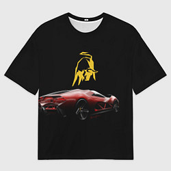 Футболка оверсайз мужская Lamborghini - motorsport, цвет: 3D-принт
