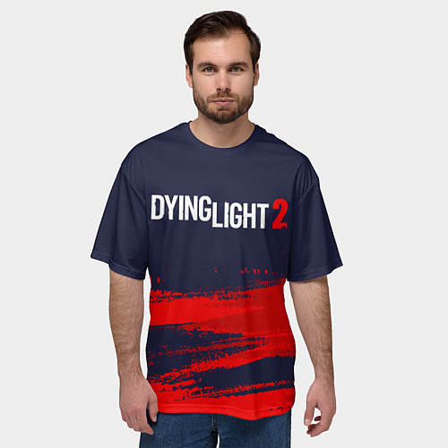 Мужская футболка оверсайз DYING LIGHT 2 ДАИНГ ЛАЙТ / 3D-принт – фото 3