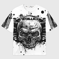 Футболка оверсайз мужская Metallica, цвет: 3D-принт
