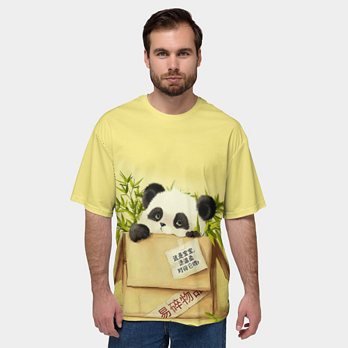 Мужская футболка оверсайз Заказывали Панду? ? / 3D-принт – фото 3