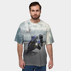 Футболка оверсайз мужская Yamaha, цвет: 3D-принт — фото 2