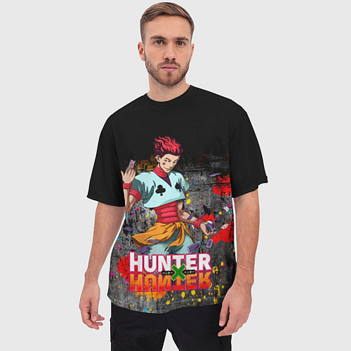 Мужская футболка оверсайз Хисока Hunter x Hunter / 3D-принт – фото 3