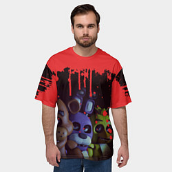 Футболка оверсайз мужская Five Nights At Freddys, цвет: 3D-принт — фото 2