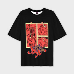 Футболка оверсайз мужская JoJo Bizarre Adventure, цвет: 3D-принт
