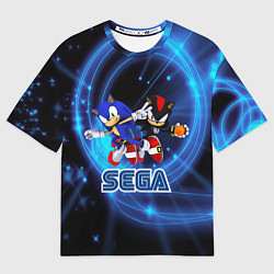 Футболка оверсайз мужская Sonic SEGA, цвет: 3D-принт