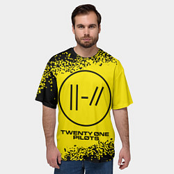 Футболка оверсайз мужская TWENTY ONE PILOTS 21 PILOTS, цвет: 3D-принт — фото 2