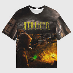 Футболка оверсайз мужская Stalker 2, цвет: 3D-принт
