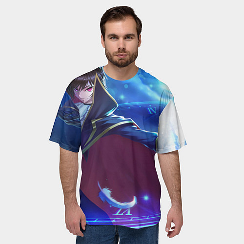 Мужская футболка оверсайз Лелуш Ламперуж / 3D-принт – фото 3