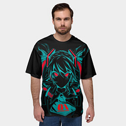 Футболка оверсайз мужская АНИМЕ GO, цвет: 3D-принт — фото 2