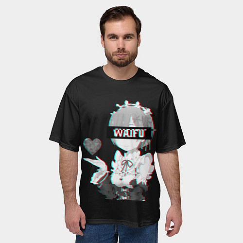 Мужская футболка оверсайз Re:Zero / 3D-принт – фото 3