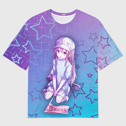 Футболка оверсайз мужская Тромбоцит, цвет: 3D-принт