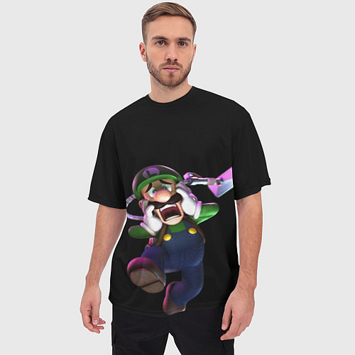 Мужская футболка оверсайз Mario / 3D-принт – фото 3