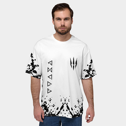 Мужская футболка оверсайз The Witcher / 3D-принт – фото 3