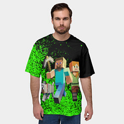 Футболка оверсайз мужская Minecraft, цвет: 3D-принт — фото 2