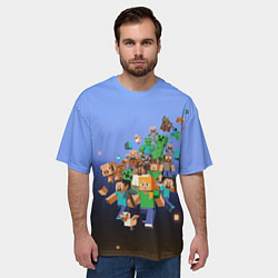 Футболка оверсайз мужская Minecraft, цвет: 3D-принт — фото 2