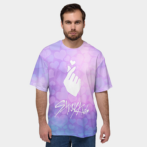 Мужская футболка оверсайз Stray Kids / 3D-принт – фото 3