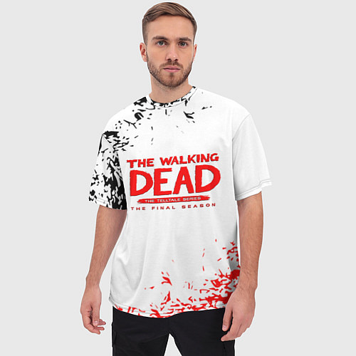 Мужская футболка оверсайз Ходячие мертвецы / 3D-принт – фото 3