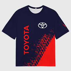 Футболка оверсайз мужская TOYOTA ТОЙОТА, цвет: 3D-принт