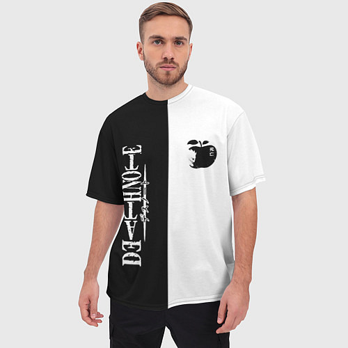 Мужская футболка оверсайз Death Note / 3D-принт – фото 3