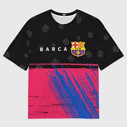Футболка оверсайз мужская BARCELONA БАРСЕЛОНА, цвет: 3D-принт