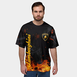 Футболка оверсайз мужская LAMBORGHINI, цвет: 3D-принт — фото 2