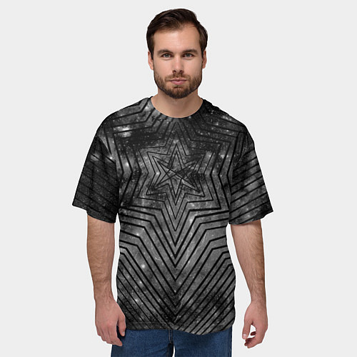 Мужская футболка оверсайз BRING ME THE HORIZON / 3D-принт – фото 3