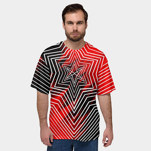 Мужская футболка оверсайз BMTH / 3D-принт – фото 3