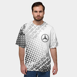 Футболка оверсайз мужская Mercedes-Benz, цвет: 3D-принт — фото 2