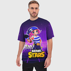 Футболка оверсайз мужская Penny Brawl Stars, цвет: 3D-принт — фото 2