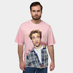 Футболка оверсайз мужская ROBERT PATTINSON, цвет: 3D-принт — фото 2