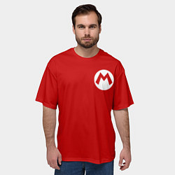 Футболка оверсайз мужская МАРИО, цвет: 3D-принт — фото 2