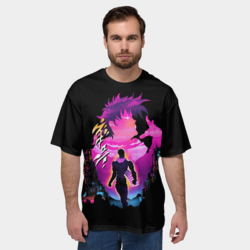 Мужская футболка оверсайз JoJo’s Bizarre Adventure / 3D-принт – фото 3