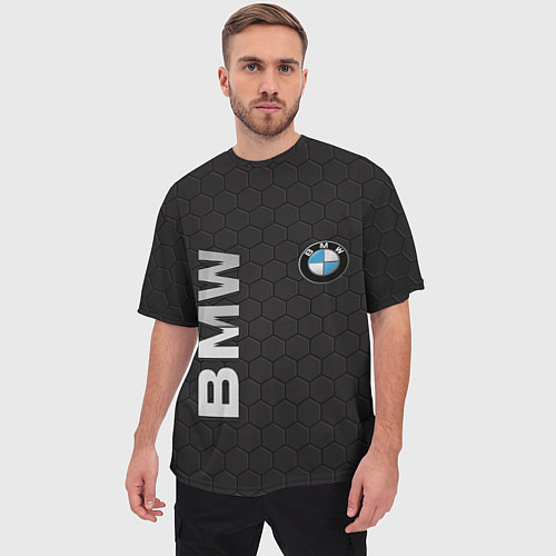 Мужская футболка оверсайз BMW / 3D-принт – фото 3