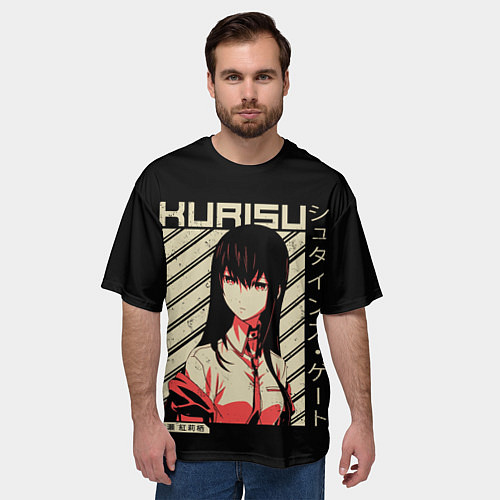 Мужская футболка оверсайз Врата Штейна / 3D-принт – фото 3