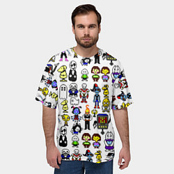 Футболка оверсайз мужская UNDERTALE, цвет: 3D-принт — фото 2