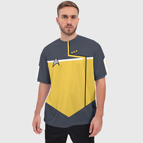 Мужская футболка оверсайз Звездный костюм № 2 Z / 3D-принт – фото 3