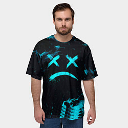 Футболка оверсайз мужская Lil Peep, цвет: 3D-принт — фото 2