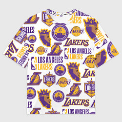 Футболка оверсайз мужская LAKERS LOGO, цвет: 3D-принт