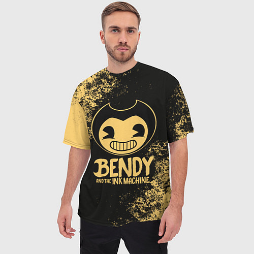Мужская футболка оверсайз Bendy And The Ink Machine / 3D-принт – фото 3