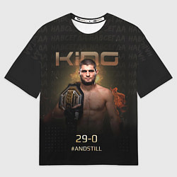 Футболка оверсайз мужская Хабиб Нурмагомедов - King, цвет: 3D-принт
