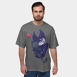 Футболка оверсайз мужская Bendy And The Ink Machine, цвет: 3D-принт — фото 2