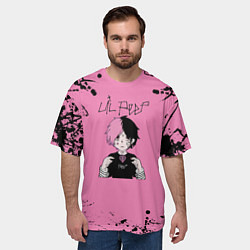 Футболка оверсайз мужская Lil Peep, цвет: 3D-принт — фото 2