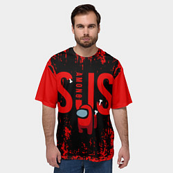 Футболка оверсайз мужская Among Us, цвет: 3D-принт — фото 2