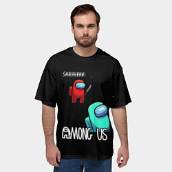 Футболка оверсайз мужская AMONG US, цвет: 3D-принт — фото 2