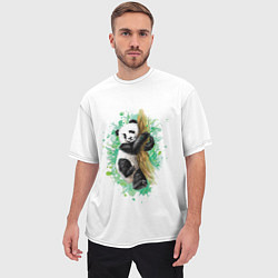 Футболка оверсайз мужская Панда, цвет: 3D-принт — фото 2