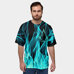 Футболка оверсайз мужская ASSASSINS CREED VALHALLA, цвет: 3D-принт — фото 2