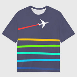 Футболка оверсайз мужская В небо, цвет: 3D-принт